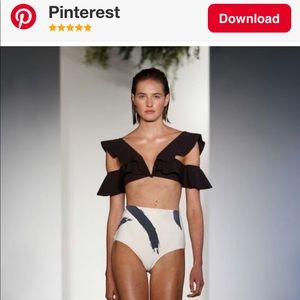 NWT Zimmermann Painted Heart Flutter Bikini